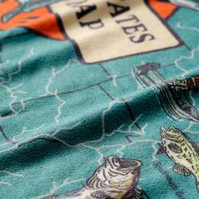 Original Towel: United States Fish Map Nomadix