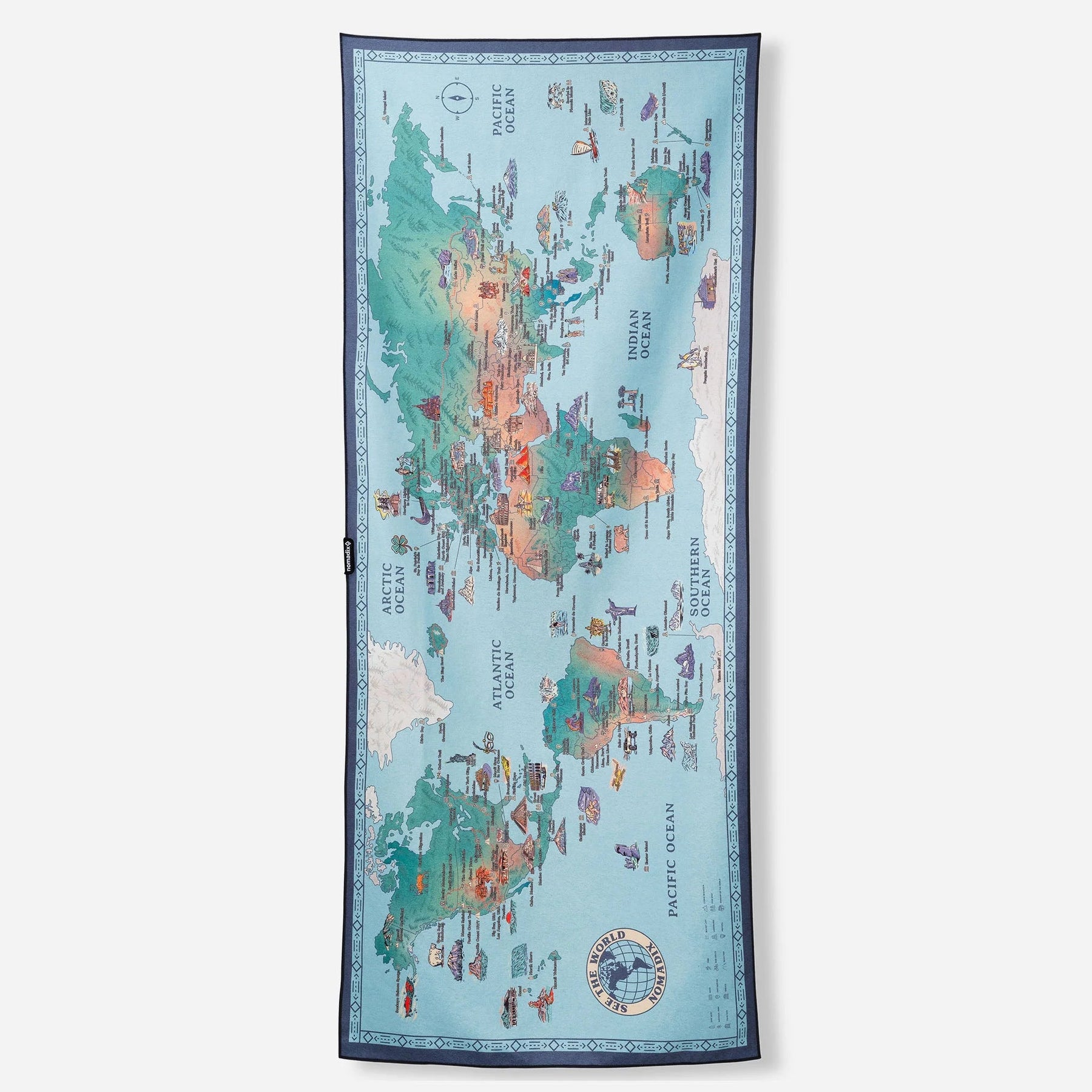 Original Towel: World Map Nomadix