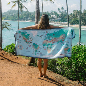 Original Towel: World Map Nomadix