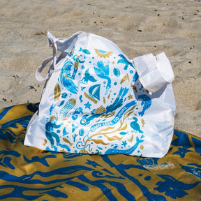 Pocket Tote: Nomadix x 5 Gyres: Coastal Gathering Nomadix
