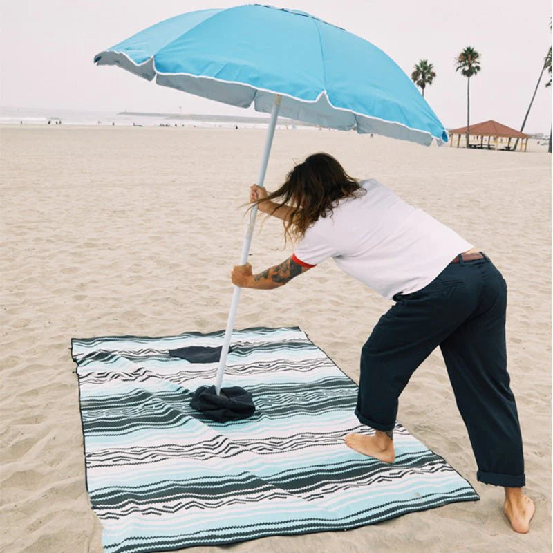 Poncho Towel: Baja Aqua
