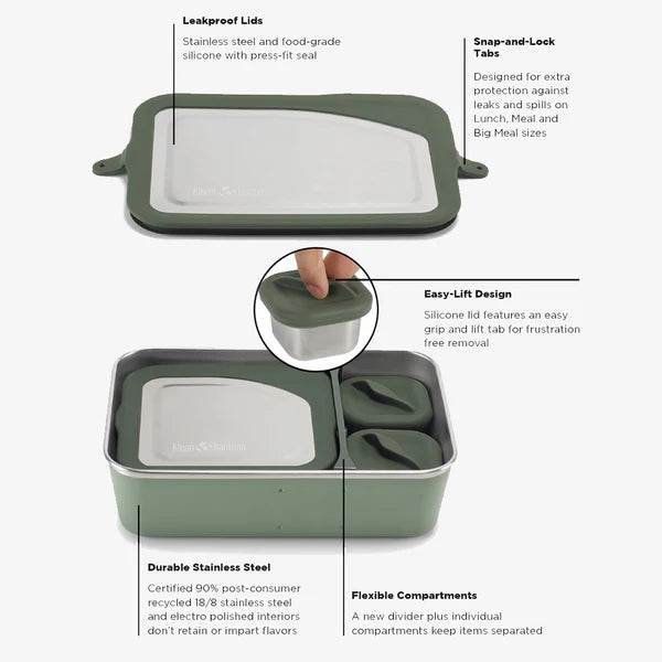 Klean Kanteen Food Boxes Rise Food Box - Meal 34oz Klean Kanteen