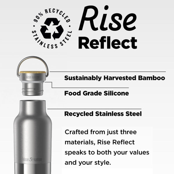 Klean Kanteen Kids' Collection Rise Reflect with Bamboo Cap 12oz Klean Kanteen