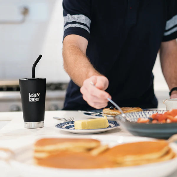 Klean Kanteen Steel Straws Straw 2-Pack - Black Klean Kanteen