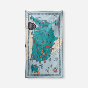 Ultralight Towel: National Parks and Monuments Map Nomadix