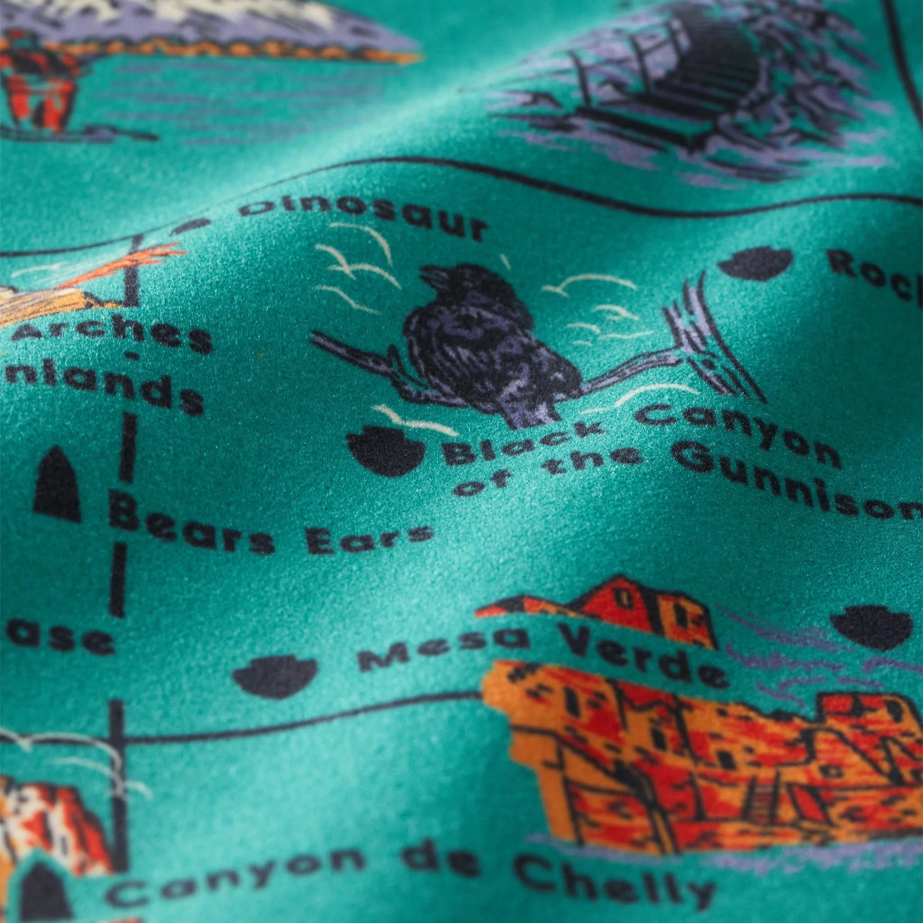 Ultralight Towel: National Parks and Monuments Map Nomadix