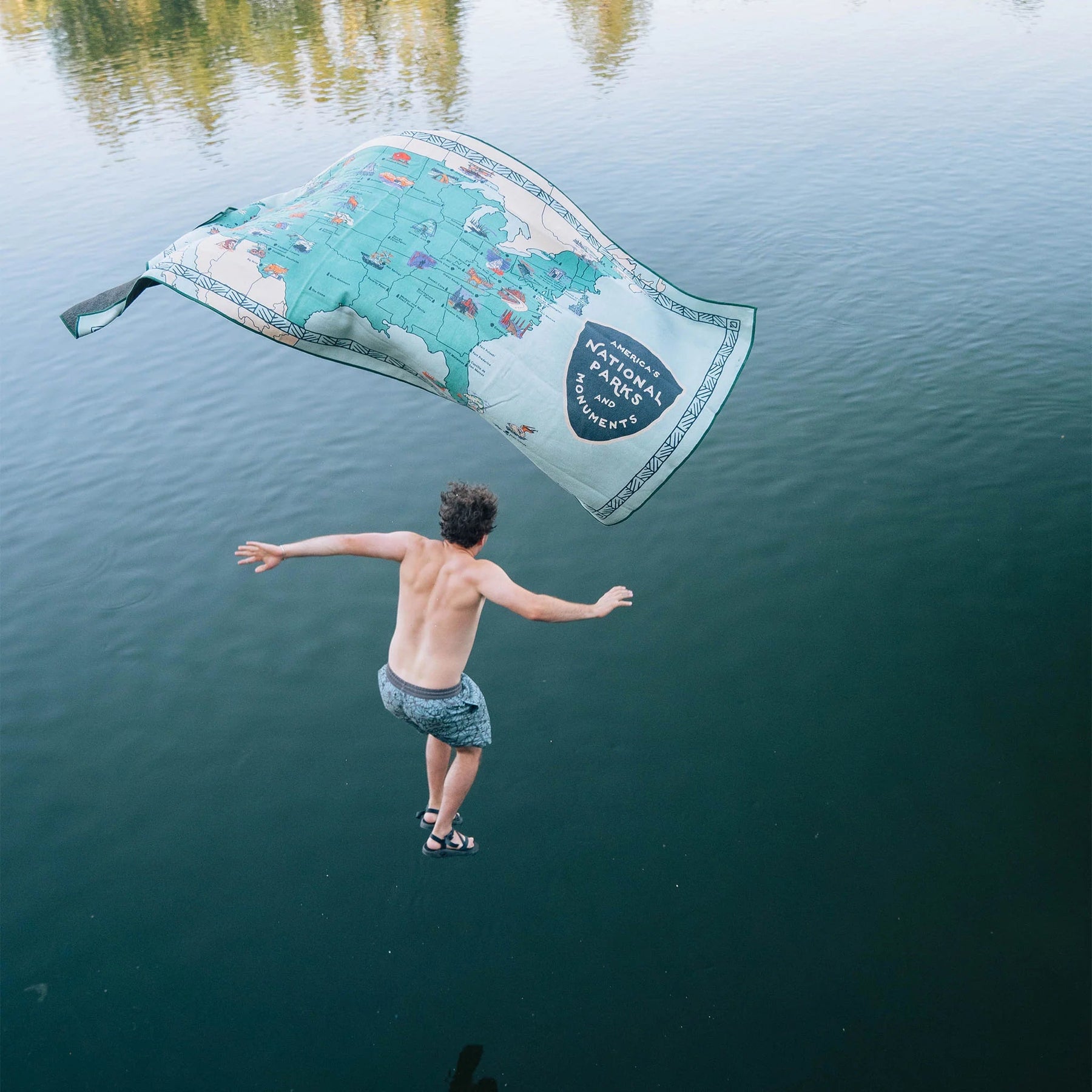 Ultralight Towel: National Parks and Monuments Map Nomadix