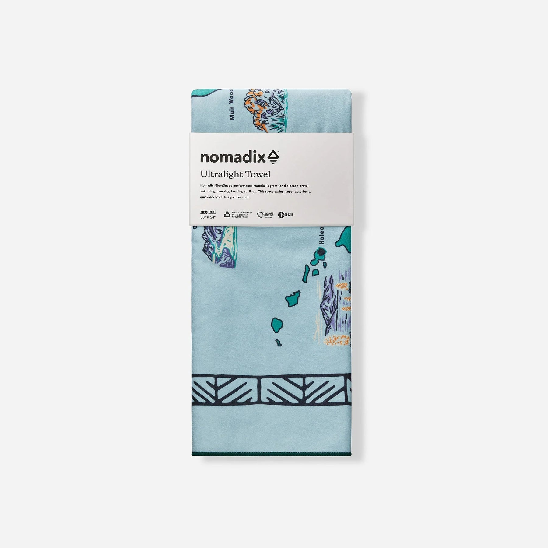 Ultralight Towel: National Parks and Monuments Map Nomadix