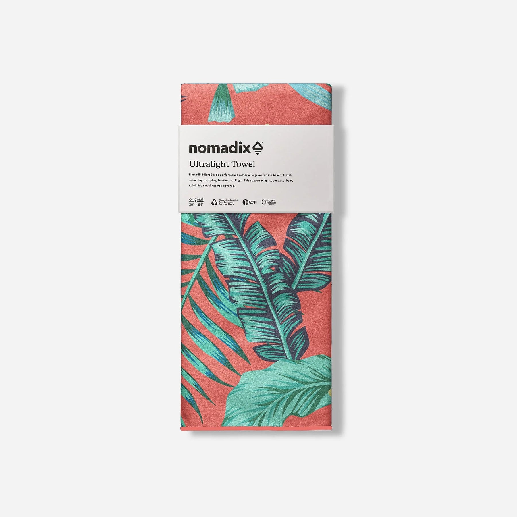 Ultralight Towel: Palms Coral Nomadix