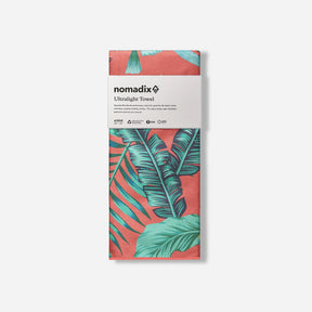 Ultralight Towel: Palms Coral Nomadix