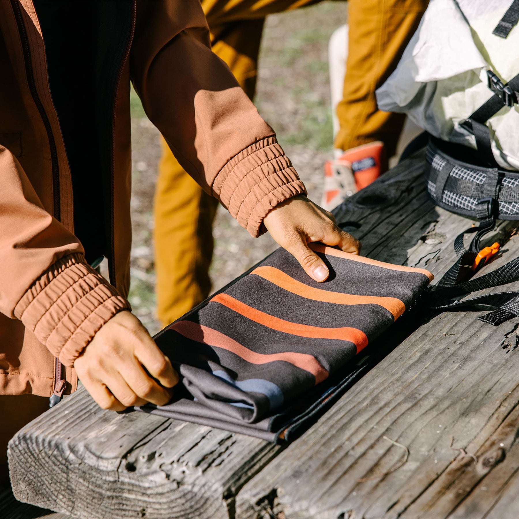 Ultralight Towel: Pinstripes Multi Nomadix