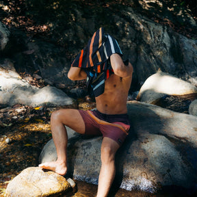 Ultralight Towel: Pinstripes Multi Nomadix