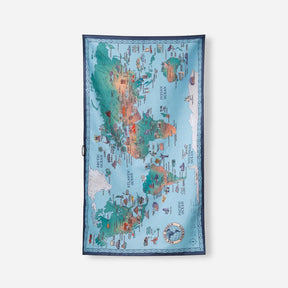 Ultralight Towel: World Map Nomadix