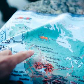 Ultralight Towel: World Map Nomadix